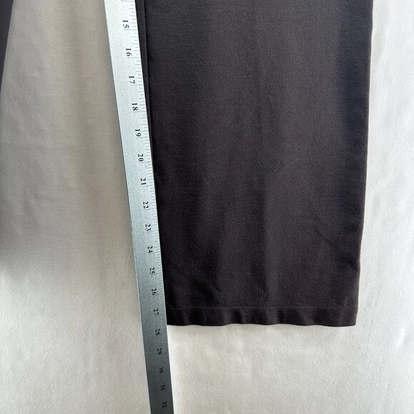 EILEEN FISHER Pants Size S Washable Stretch Crepe Straight Ankle Pull On Brown - Picture 11 of 11